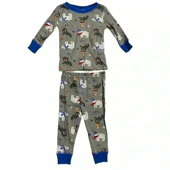 Koala Kids Boys 12 Months Arctic Animal Friends 4 Piece Pajama Set NWT - Picture 3 of 5